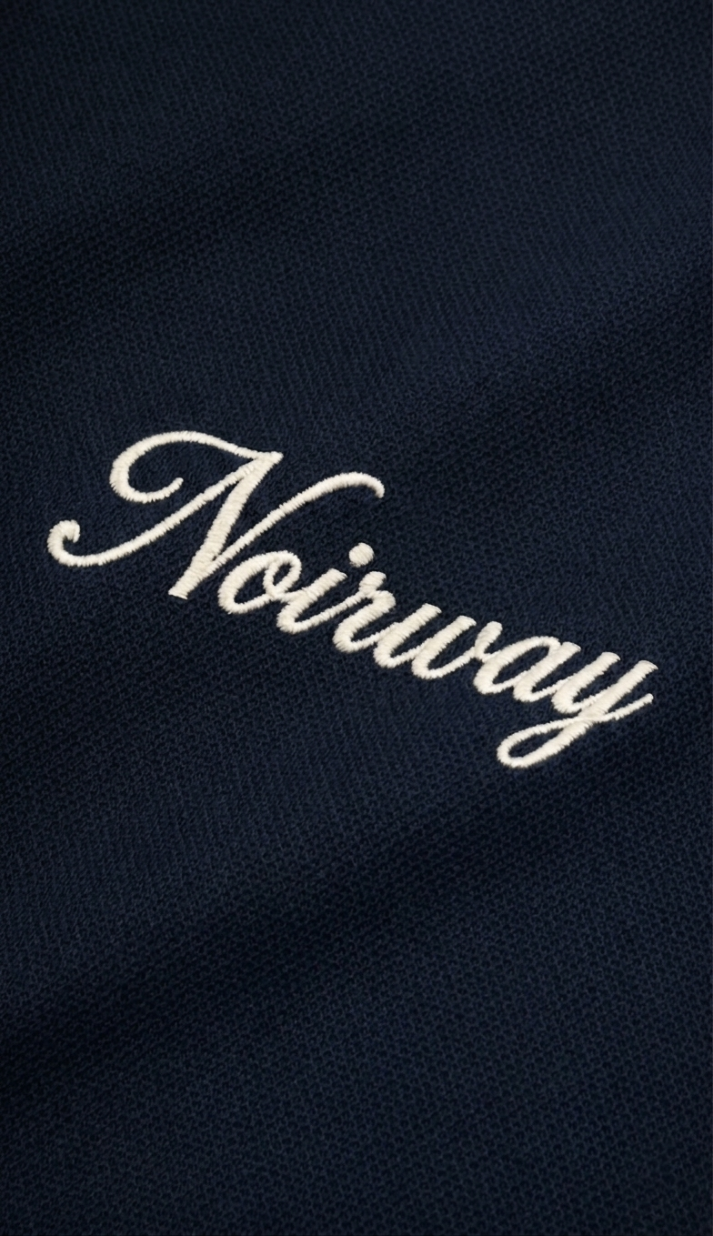 Knit polo navy tee