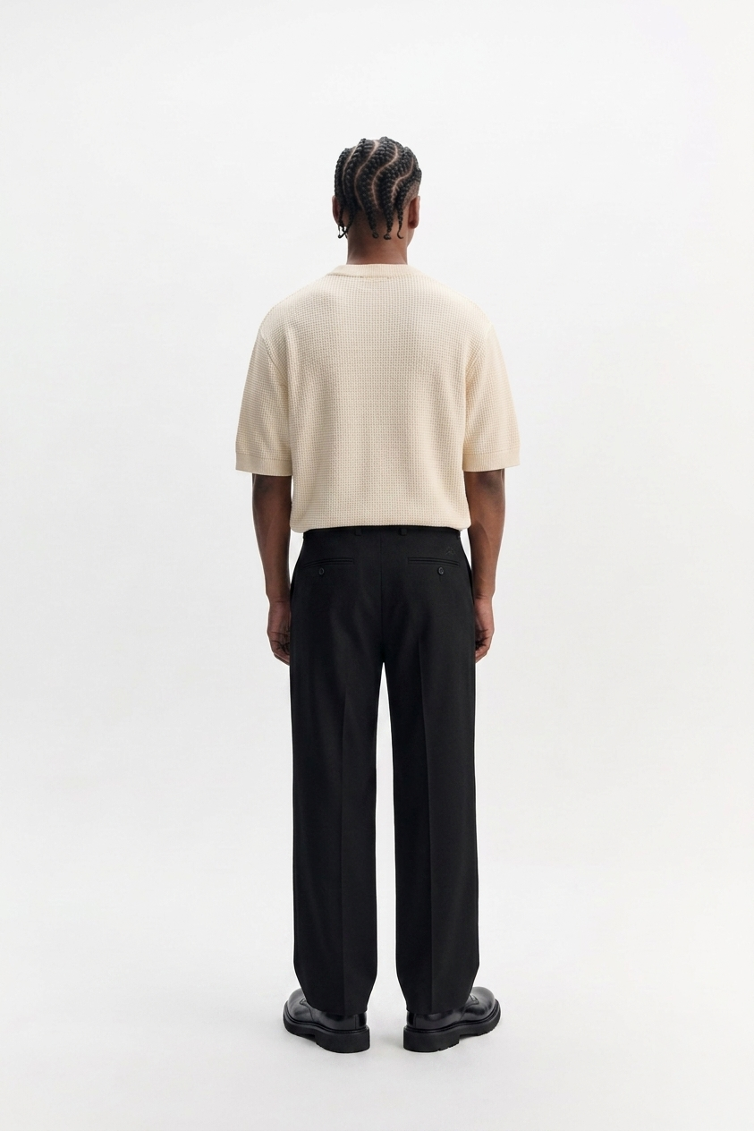 Basic Knit Tee - cream