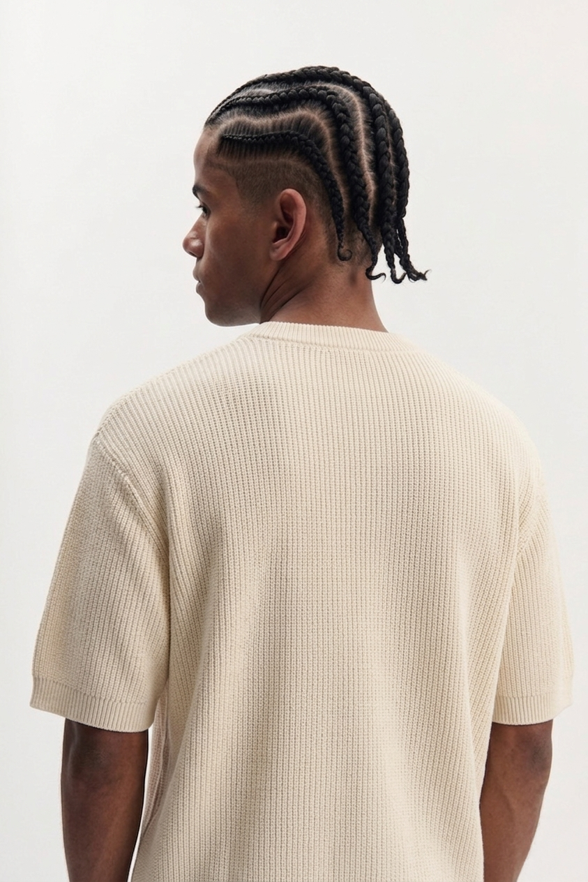 Basic Knit Tee - cream
