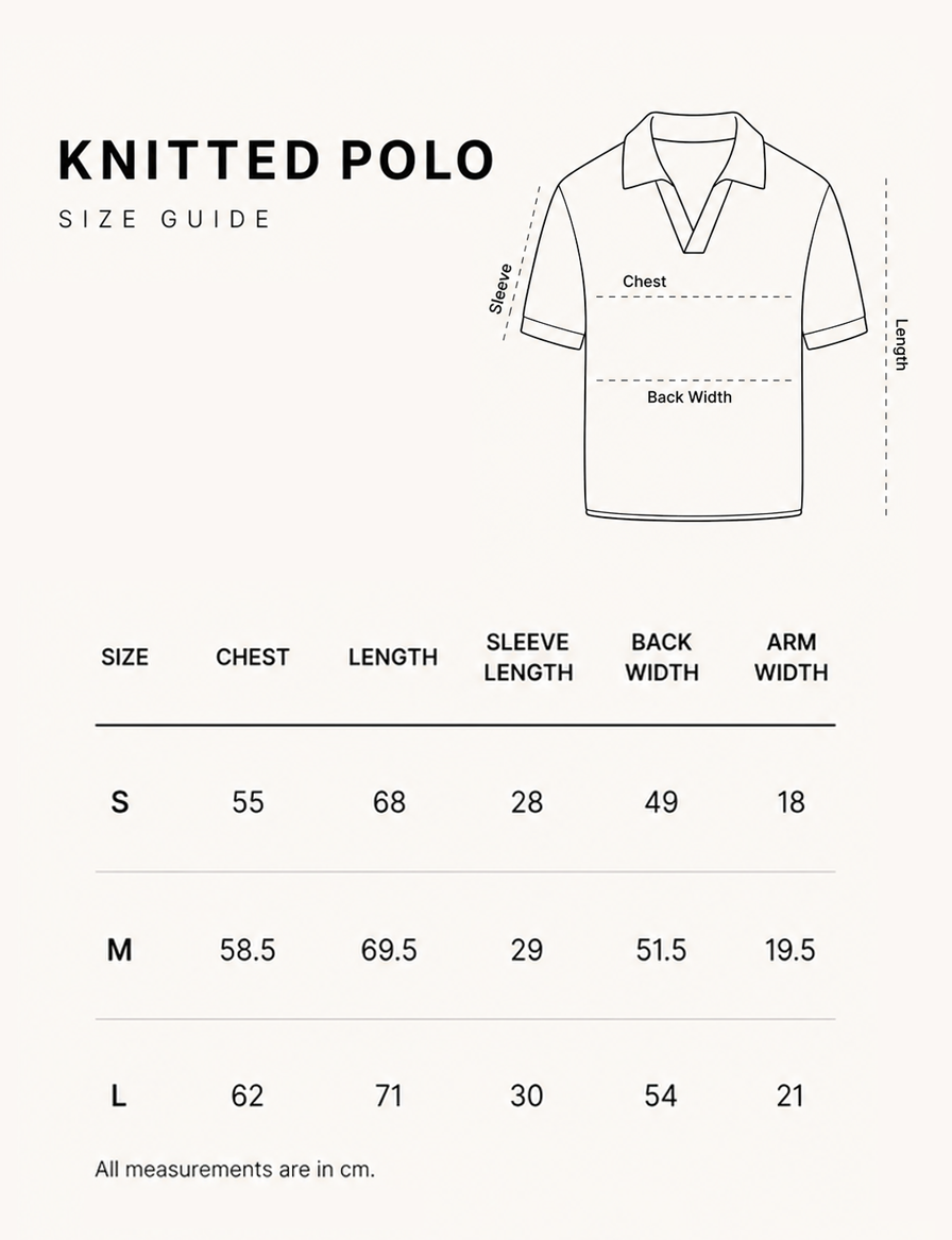 knit polo black tee