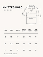 knit polo black tee