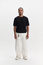 Basic Knit Tee - black