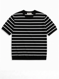 Noirway Striped Knit T-Shirt