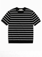 Noirway Striped Knit T-Shirt