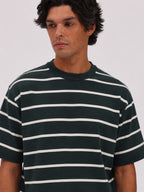 Noirway Striped Knit T-Shirt
