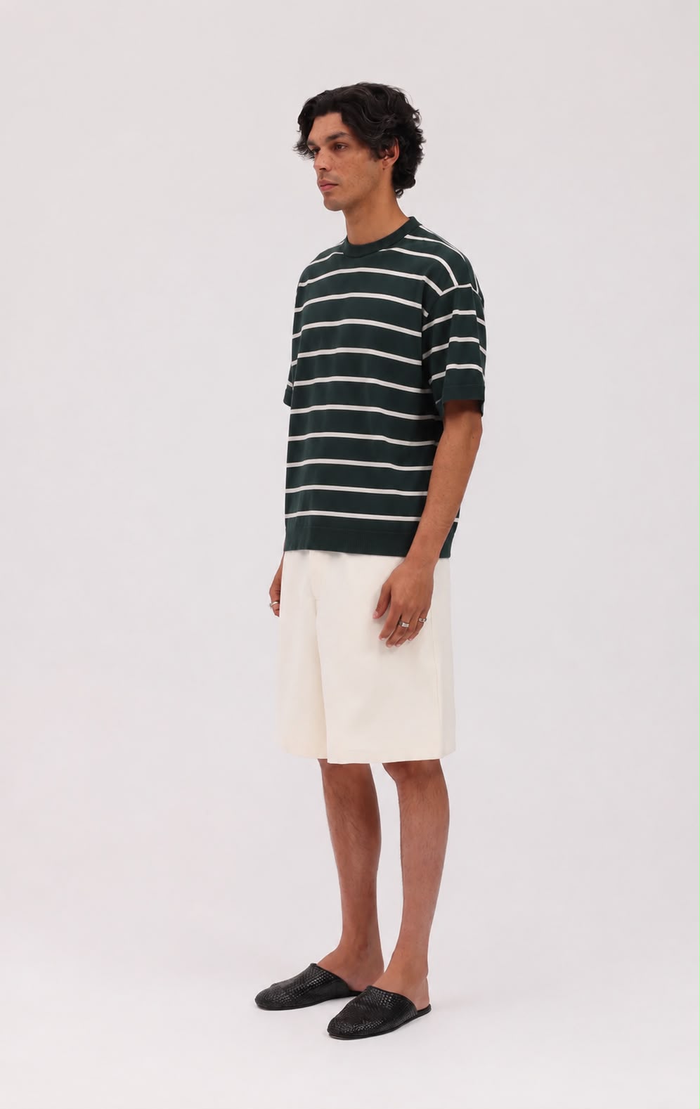 Noirway Striped Knit T-Shirt