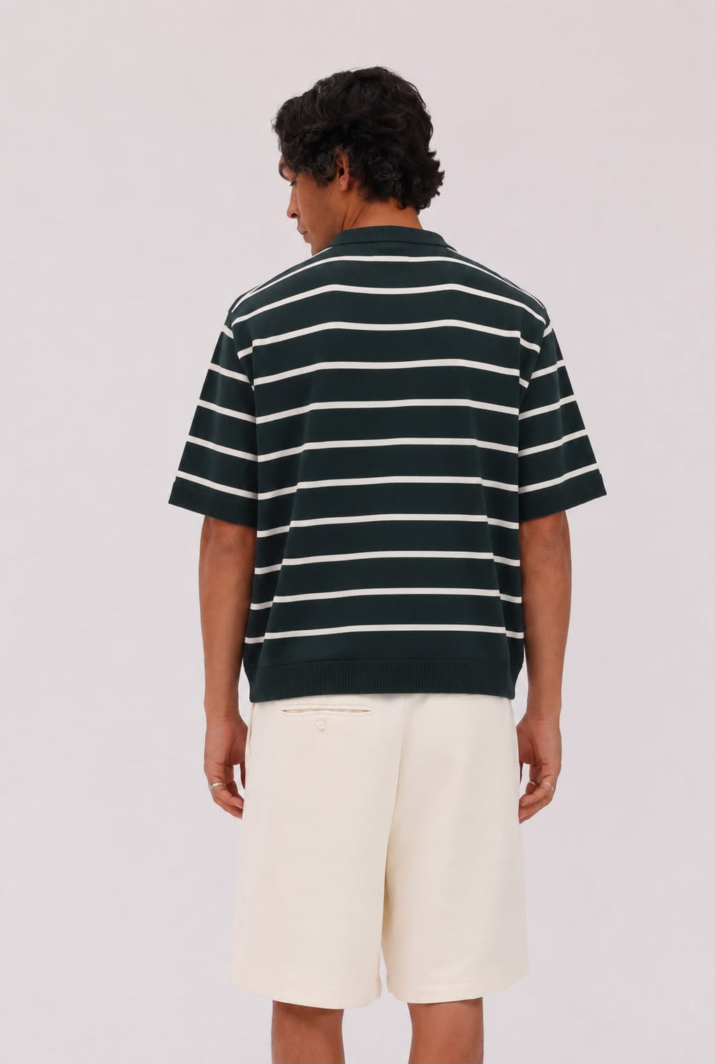 Noirway Striped Knit T-Shirt