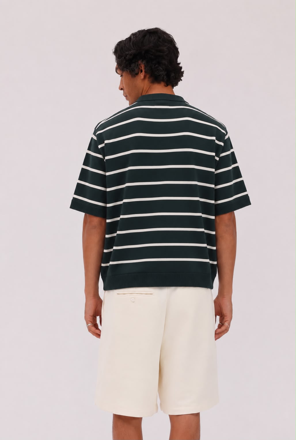 Noirway Striped Knit T-Shirt