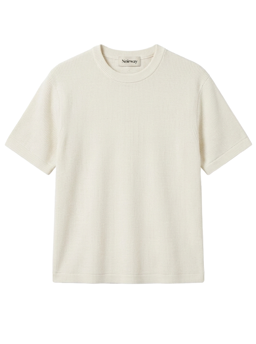 Basic Knit Tee - cream