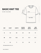 Basic Knit Tee - black