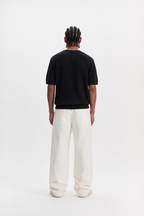 Basic Knit Tee - black